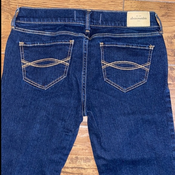 Abercrombie Kids | Jeans | Dark Wash | Gold Threaded | Girls 14 - Picture 3 of 10